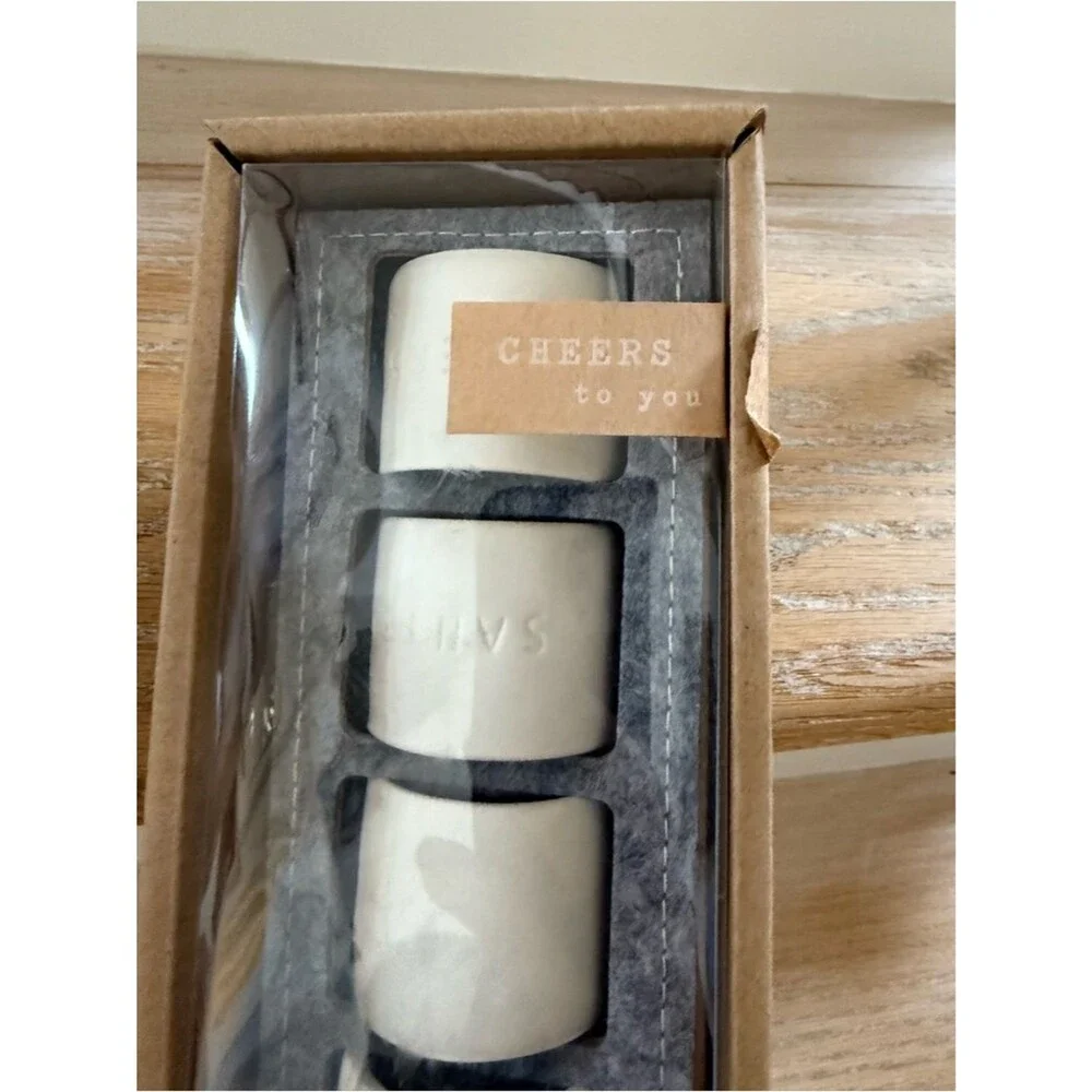 Anthropologie Cheers To You Napkin Rings Anthropologie Set of 4 NIB